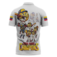 Venezuela Baseball Champions Zipper Polo Shirt Glory Arepa Team