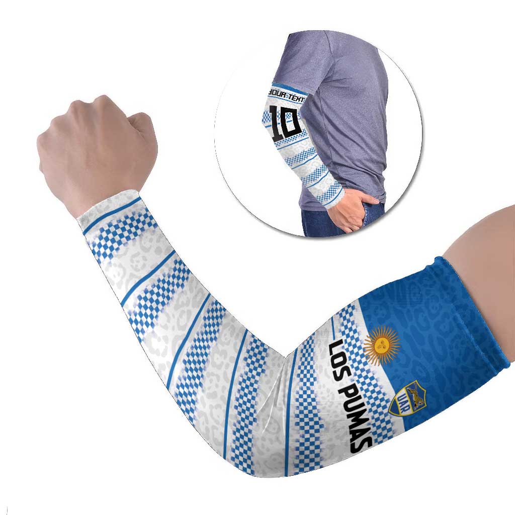 Argentina Rugby Custom Arm Sleeves Los Pumas Jaguar Race Style - Wonder Print Shop