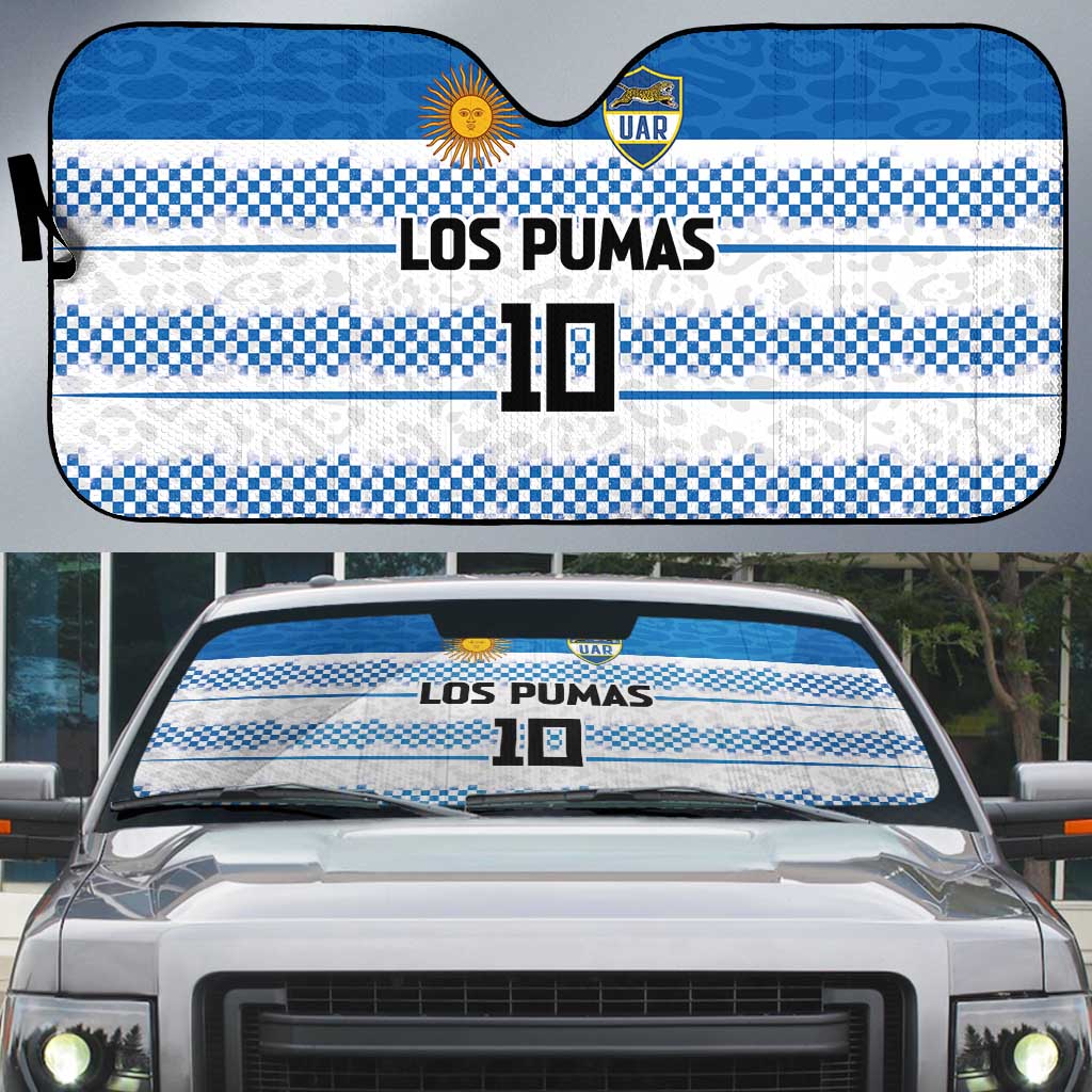 Argentina Rugby Custom Auto Sun Shade Los Pumas Jaguar Race Style - Wonder Print Shop