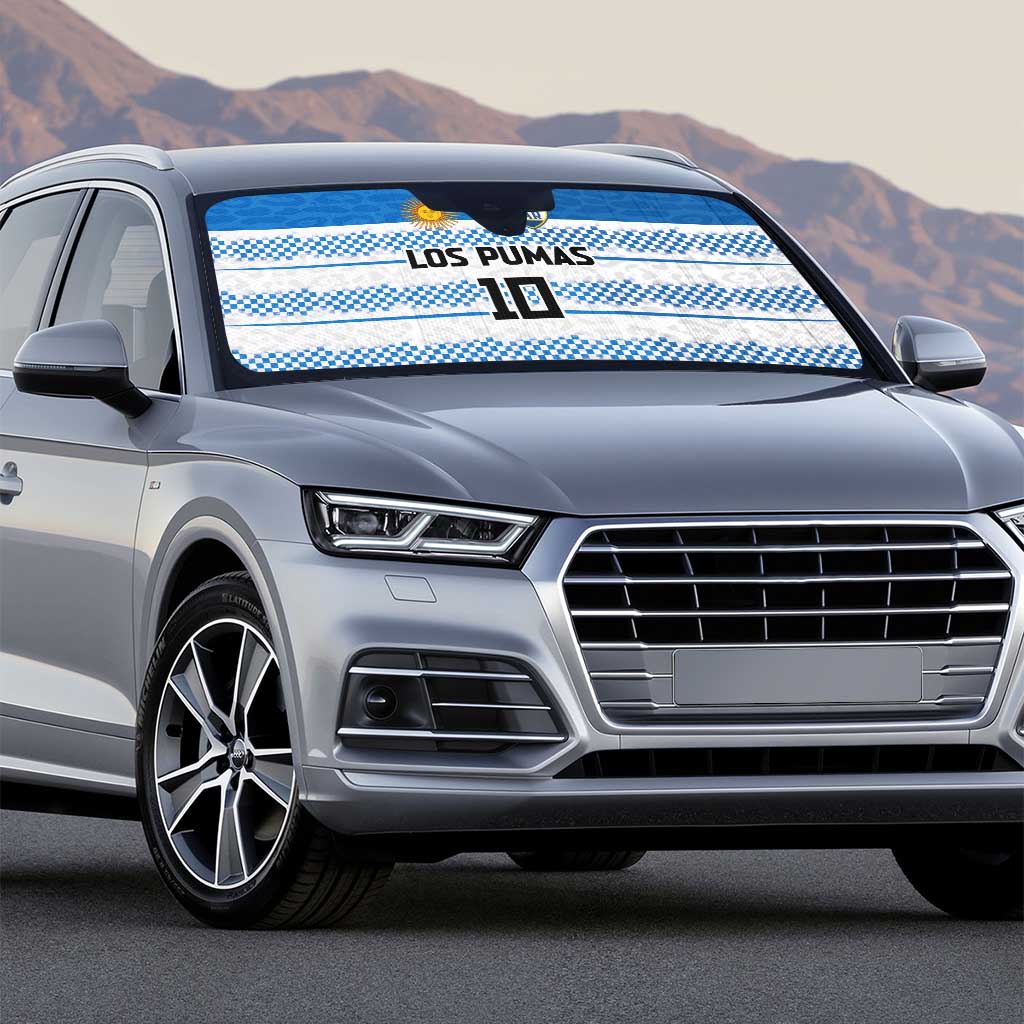 Argentina Rugby Custom Auto Sun Shade Los Pumas Jaguar Race Style - Wonder Print Shop