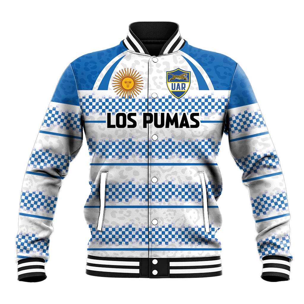Argentina Rugby Custom Baseball Jacket Los Pumas Jaguar Race Style - Wonder Print Shop
