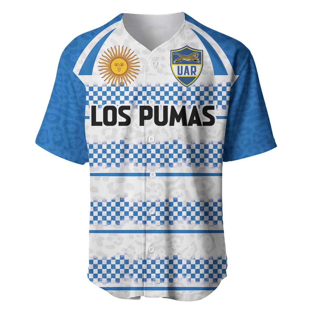 Argentina Rugby Custom Baseball Jersey Los Pumas Jaguar Race Style - Wonder Print Shop