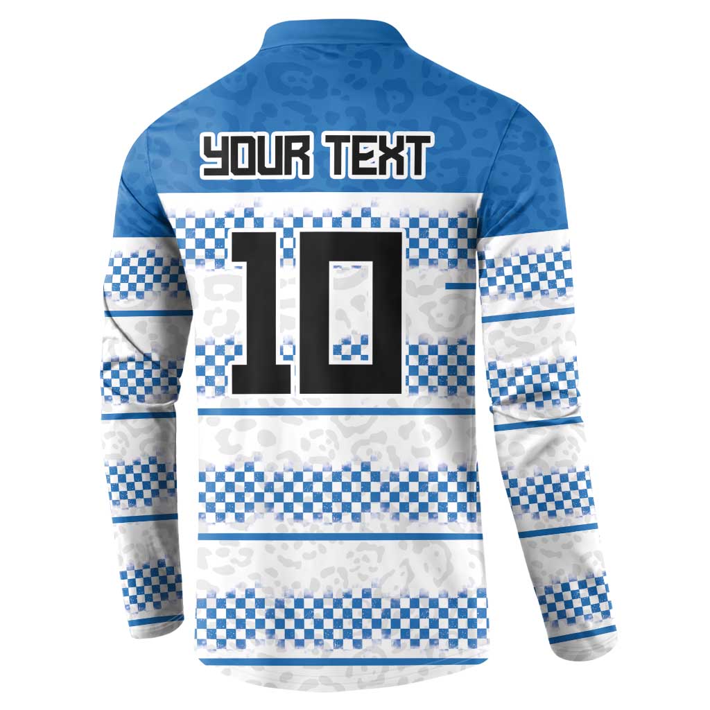 Argentina Rugby Custom Button Sweatshirt Los Pumas Jaguar Race Style - Wonder Print Shop