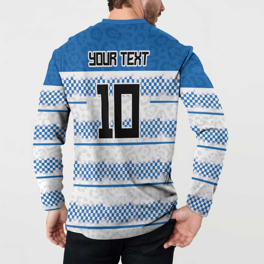 Argentina Rugby Custom Button Sweatshirt Los Pumas Jaguar Race Style - Wonder Print Shop