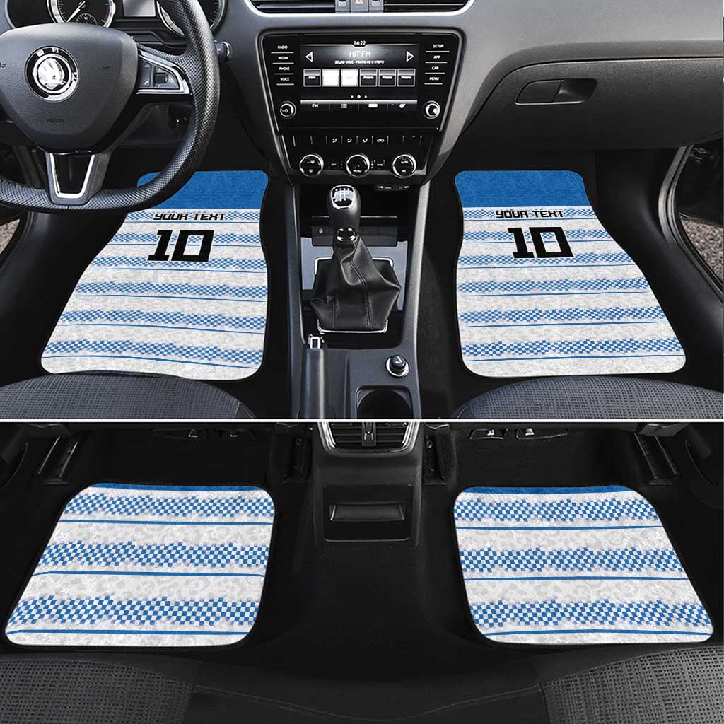 Argentina Rugby Custom Car Mats Los Pumas Jaguar Race Style - Wonder Print Shop
