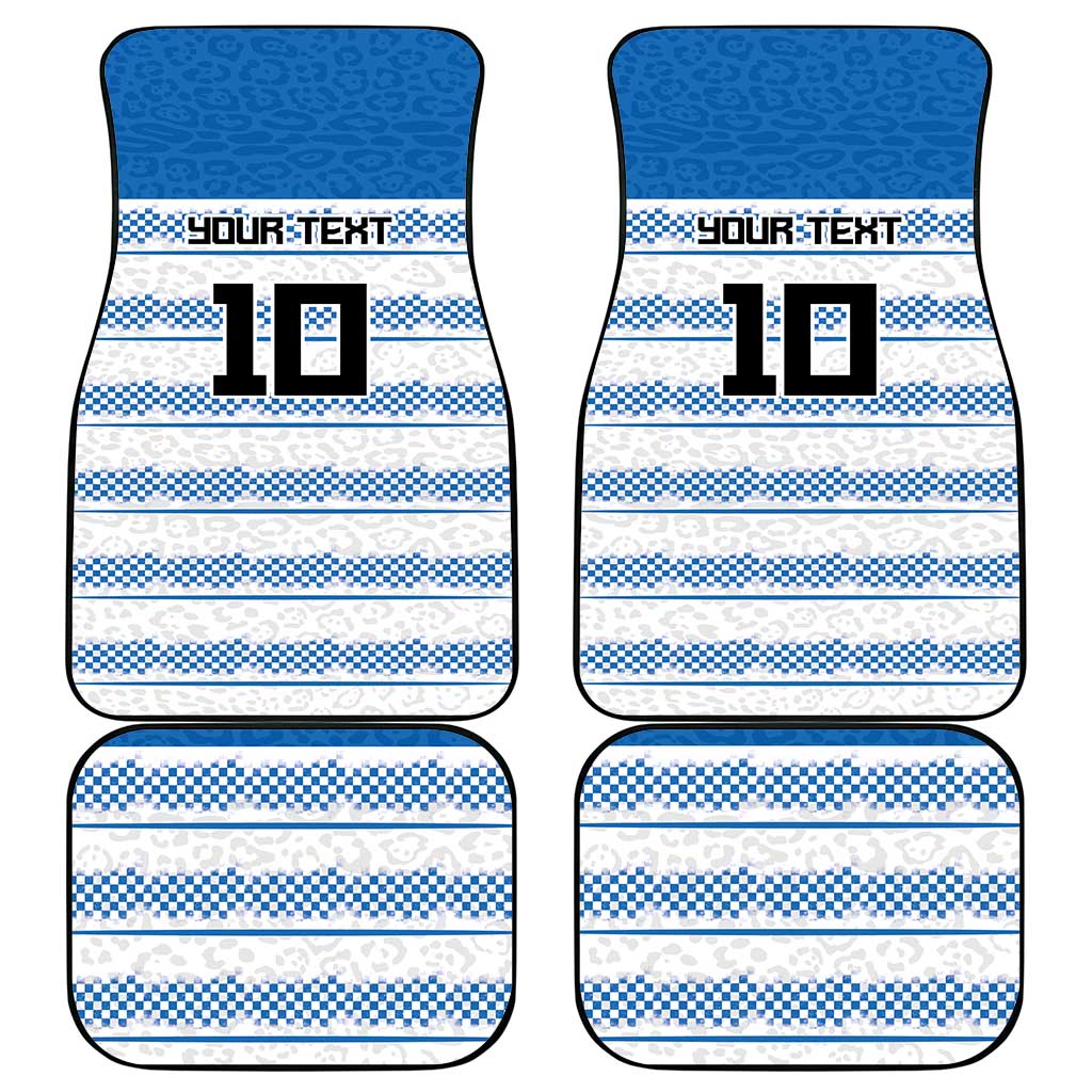 Argentina Rugby Custom Car Mats Los Pumas Jaguar Race Style - Wonder Print Shop