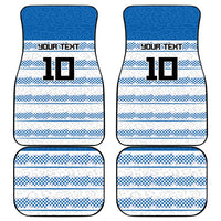 Argentina Rugby Custom Car Mats Los Pumas Jaguar Race Style - Wonder Print Shop