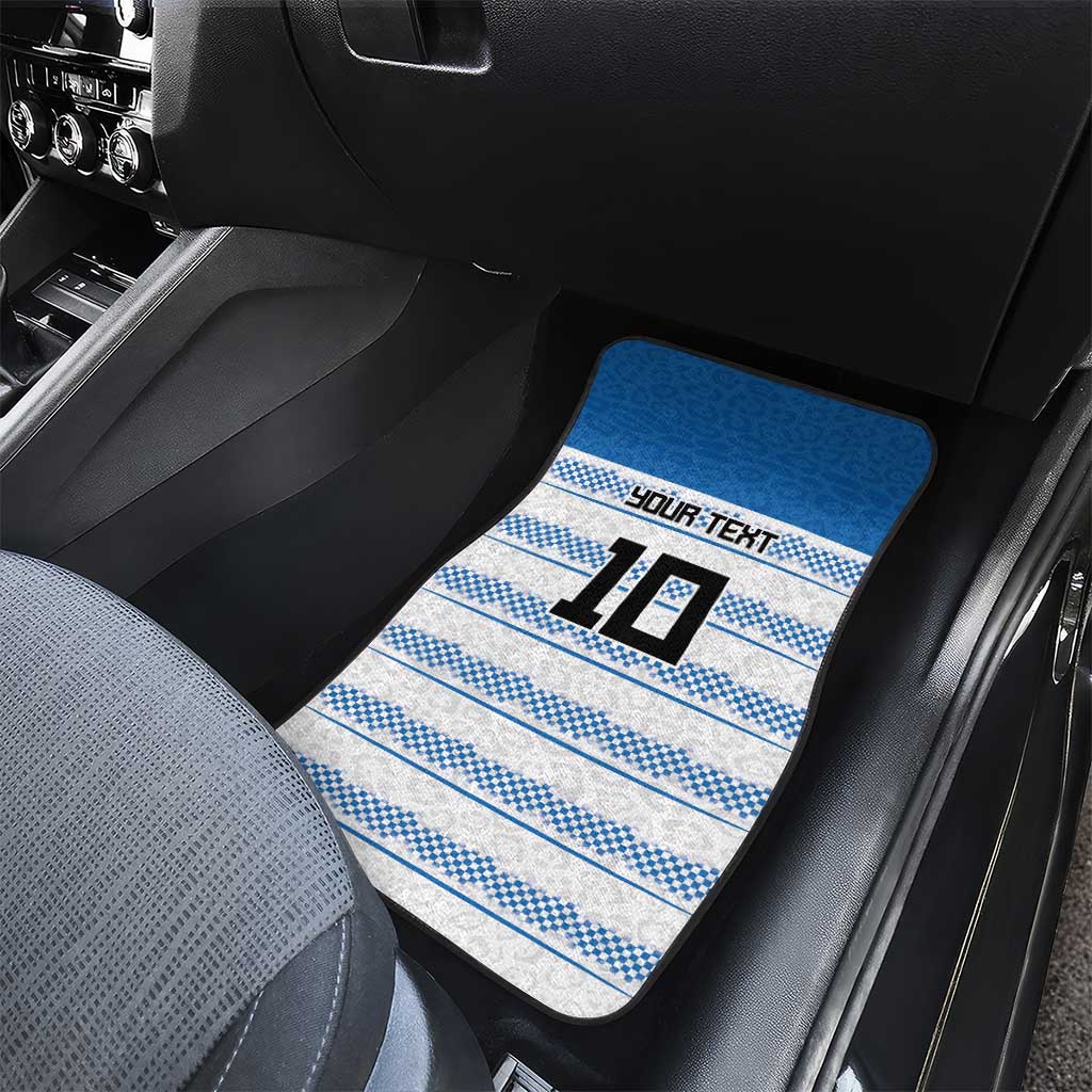 Argentina Rugby Custom Car Mats Los Pumas Jaguar Race Style - Wonder Print Shop