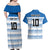 Argentina Rugby Custom Couples Matching Off Shoulder Maxi Dress and Hawaiian Shirt Los Pumas Jaguar Race Style - Wonder Print Shop