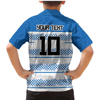 Argentina Rugby Custom Family Matching Mermaid Dress and Hawaiian Shirt Los Pumas Jaguar Race Style - Wonder Print Shop