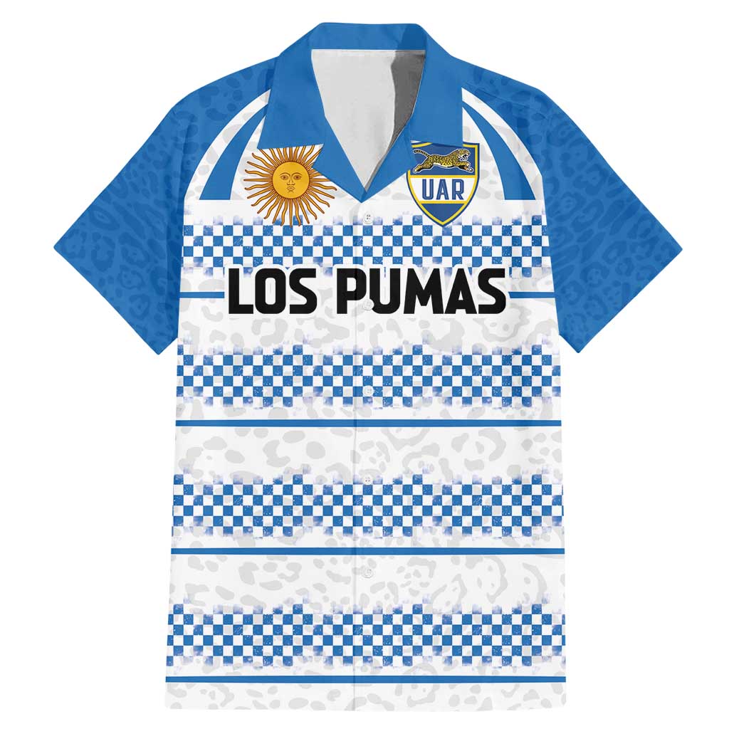 Argentina Rugby Custom Family Matching Mermaid Dress and Hawaiian Shirt Los Pumas Jaguar Race Style - Wonder Print Shop