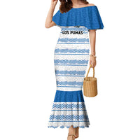Argentina Rugby Custom Family Matching Mermaid Dress and Hawaiian Shirt Los Pumas Jaguar Race Style - Wonder Print Shop