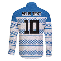 Argentina Rugby Custom Family Matching Off The Shoulder Long Sleeve Dress and Hawaiian Shirt Los Pumas Jaguar Race Style - Wonder Print Shop