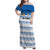 Argentina Rugby Custom Family Matching Off Shoulder Maxi Dress and Hawaiian Shirt Los Pumas Jaguar Race Style - Wonder Print Shop
