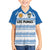 Argentina Rugby Custom Family Matching Off Shoulder Maxi Dress and Hawaiian Shirt Los Pumas Jaguar Race Style - Wonder Print Shop