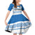 Argentina Rugby Custom Family Matching Off Shoulder Short Dress and Hawaiian Shirt Los Pumas Jaguar Race Style - Wonder Print Shop