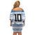 Argentina Rugby Custom Family Matching Off Shoulder Short Dress and Hawaiian Shirt Los Pumas Jaguar Race Style - Wonder Print Shop