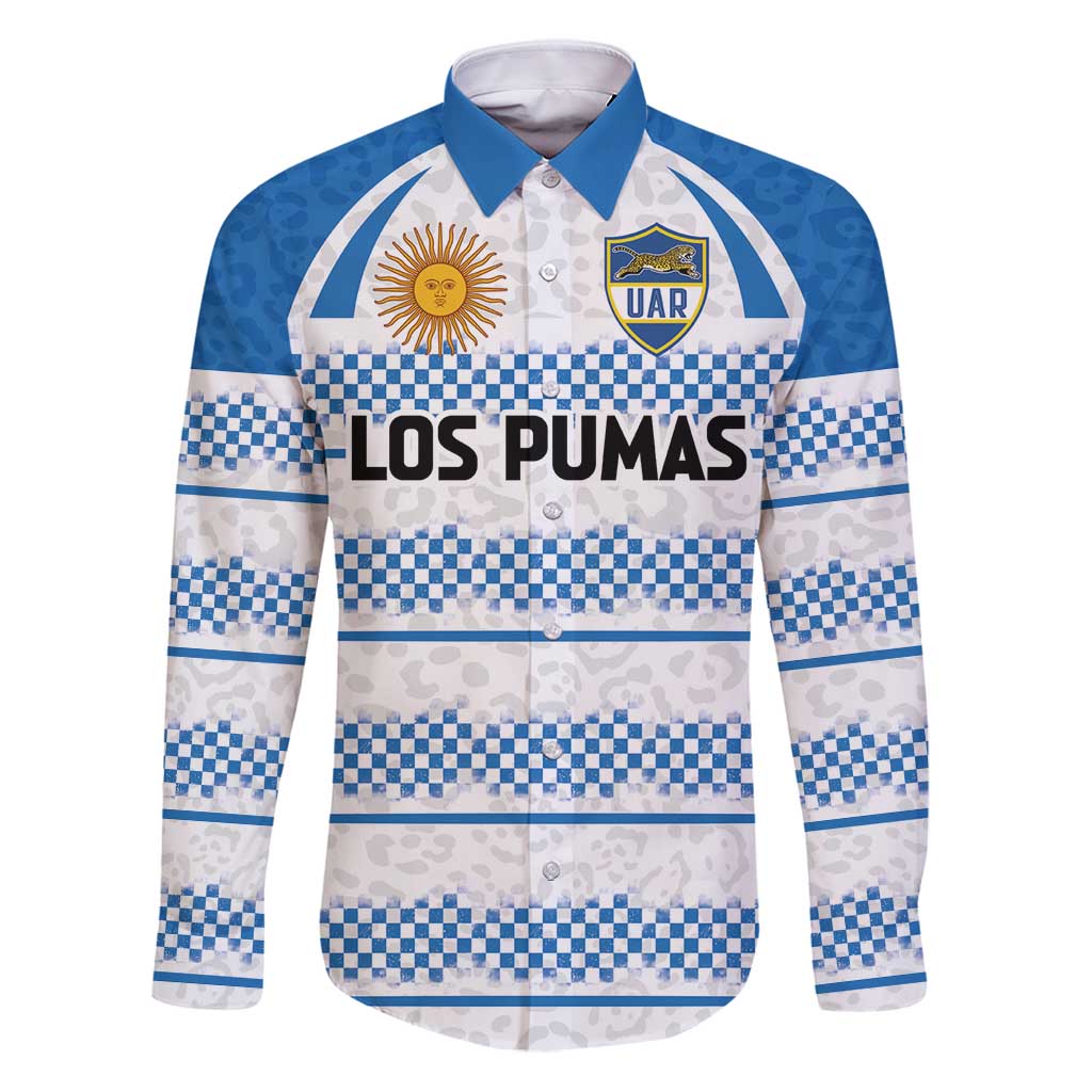 Argentina Rugby Custom Family Matching Puletasi and Hawaiian Shirt Los Pumas Jaguar Race Style - Wonder Print Shop