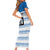 Argentina Rugby Custom Family Matching Short Sleeve Bodycon Dress and Hawaiian Shirt Los Pumas Jaguar Race Style - Wonder Print Shop