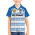 Argentina Rugby Custom Family Matching Short Sleeve Bodycon Dress and Hawaiian Shirt Los Pumas Jaguar Race Style - Wonder Print Shop