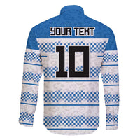 Argentina Rugby Custom Family Matching Tank Maxi Dress and Hawaiian Shirt Los Pumas Jaguar Race Style - Wonder Print Shop