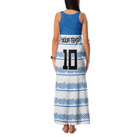 Argentina Rugby Custom Family Matching Tank Maxi Dress and Hawaiian Shirt Los Pumas Jaguar Race Style - Wonder Print Shop