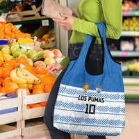 Argentina Rugby Custom Grocery Bag Los Pumas Jaguar Race Style - Wonder Print Shop