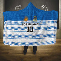Argentina Rugby Custom Hooded Blanket Los Pumas Jaguar Race Style - Wonder Print Shop