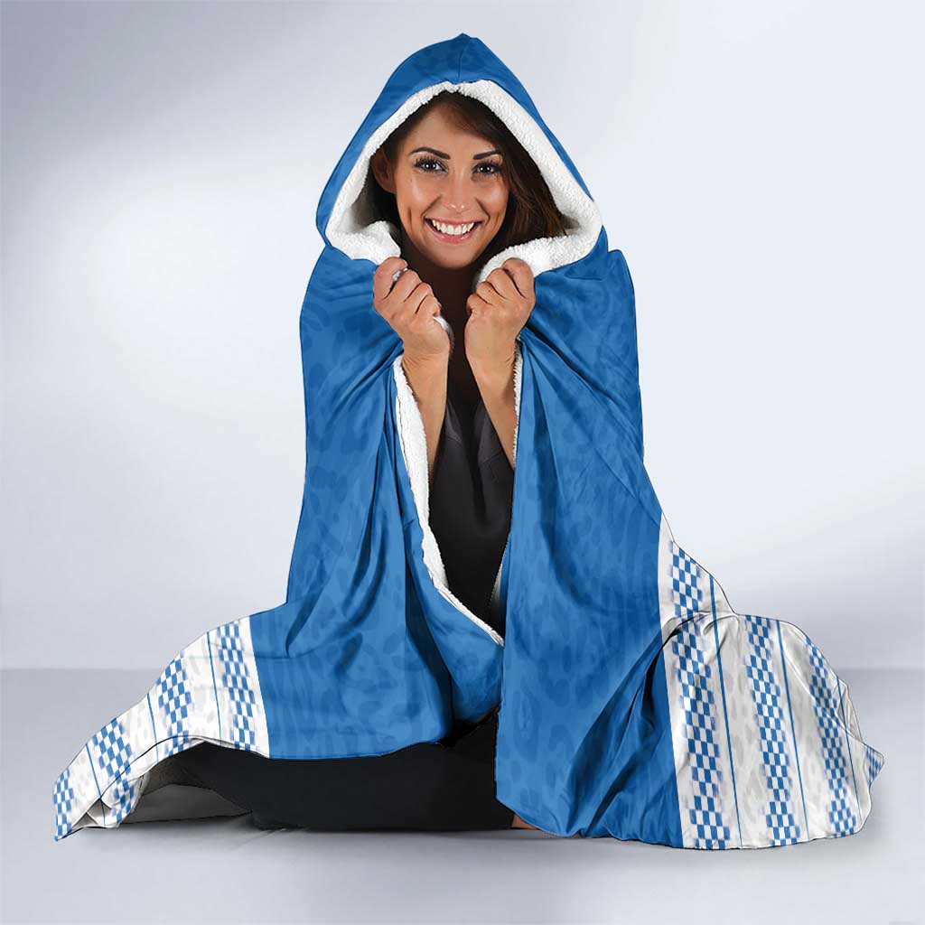 Argentina Rugby Custom Hooded Blanket Los Pumas Jaguar Race Style - Wonder Print Shop