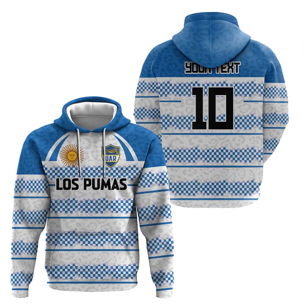 Argentina Rugby Custom Hoodie Los Pumas Jaguar Race Style - Wonder Print Shop