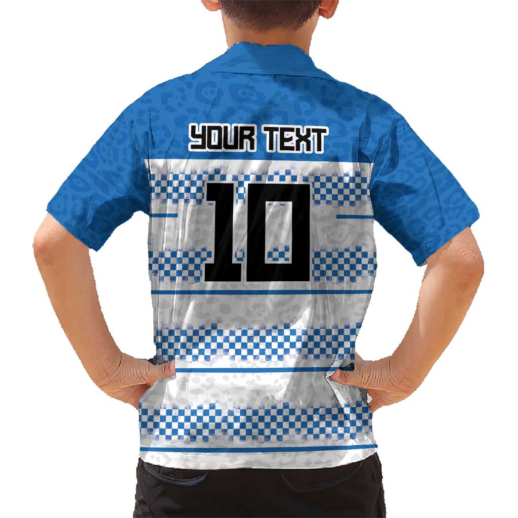 Argentina Rugby Custom Kid Hawaiian Shirt Los Pumas Jaguar Race Style - Wonder Print Shop