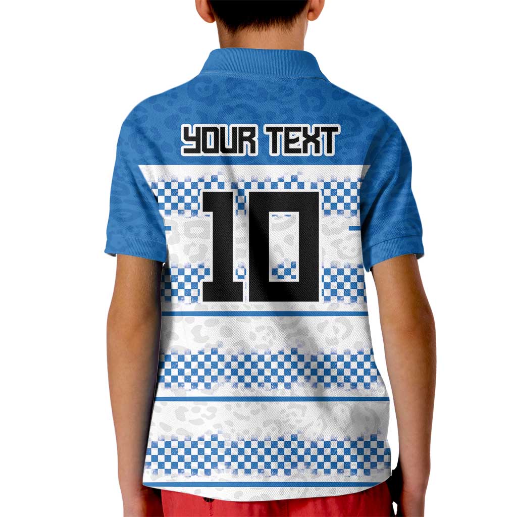 Argentina Rugby Custom Kid Polo Shirt Los Pumas Jaguar Race Style - Wonder Print Shop