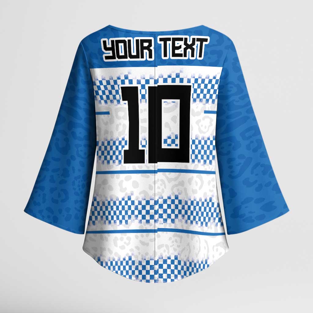 Argentina Rugby Custom Kimono Sleeve Blouse Los Pumas Jaguar Race Style - Wonder Print Shop