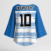 Argentina Rugby Custom Kimono Sleeve Blouse Los Pumas Jaguar Race Style - Wonder Print Shop