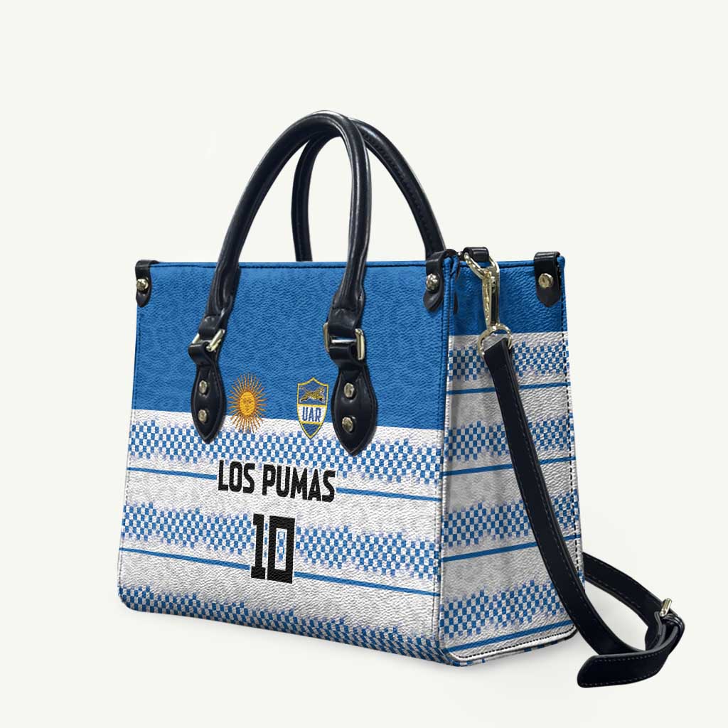 Argentina Rugby Custom Leather Bag Los Pumas Jaguar Race Style - Wonder Print Shop