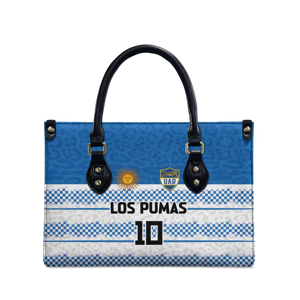 Argentina Rugby Custom Leather Bag Los Pumas Jaguar Race Style - Wonder Print Shop