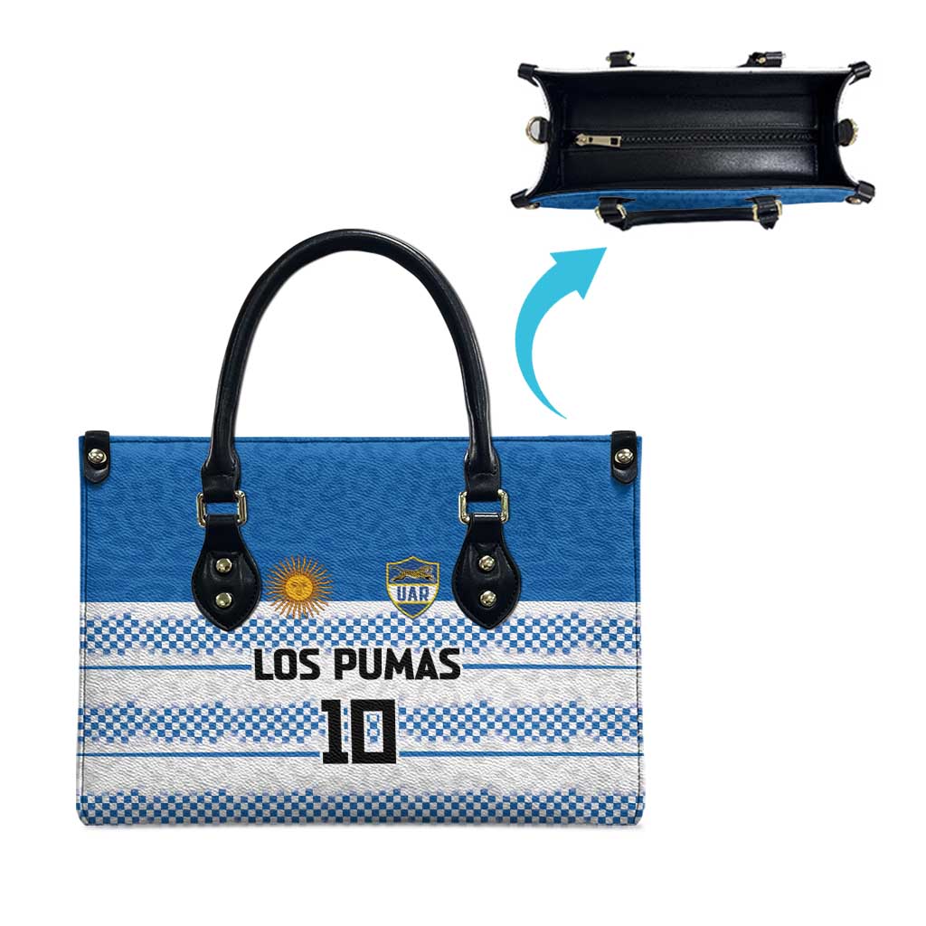 Argentina Rugby Custom Leather Bag Los Pumas Jaguar Race Style - Wonder Print Shop