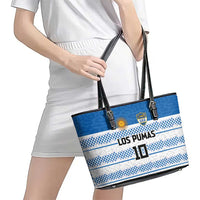 Argentina Rugby Custom Leather Tote Bag Los Pumas Jaguar Race Style - Wonder Print Shop