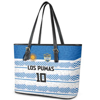 Argentina Rugby Custom Leather Tote Bag Los Pumas Jaguar Race Style - Wonder Print Shop
