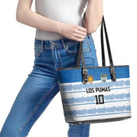 Argentina Rugby Custom Leather Tote Bag Los Pumas Jaguar Race Style - Wonder Print Shop