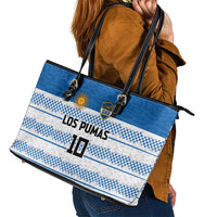 Argentina Rugby Custom Leather Tote Bag Los Pumas Jaguar Race Style - Wonder Print Shop
