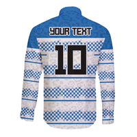 Argentina Rugby Custom Long Sleeve Button Shirt Los Pumas Jaguar Race Style - Wonder Print Shop