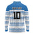 Argentina Rugby Custom Long Sleeve Polo Shirt Los Pumas Jaguar Race Style - Wonder Print Shop