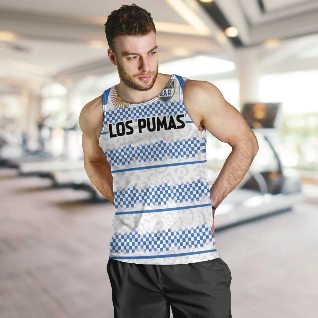 Argentina Rugby Custom Men Tank Top Los Pumas Jaguar Race Style - Wonder Print Shop