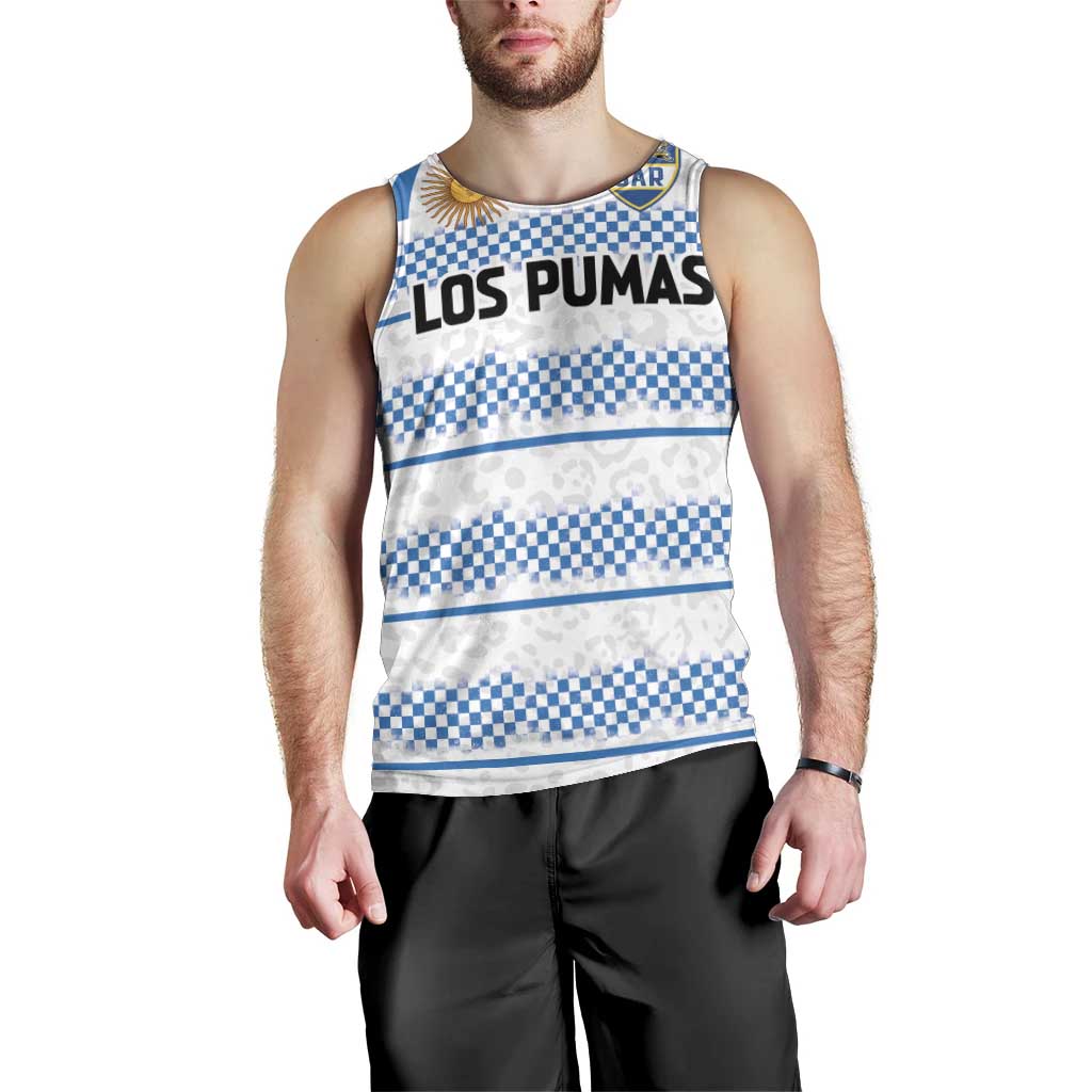 Argentina Rugby Custom Men Tank Top Los Pumas Jaguar Race Style - Wonder Print Shop