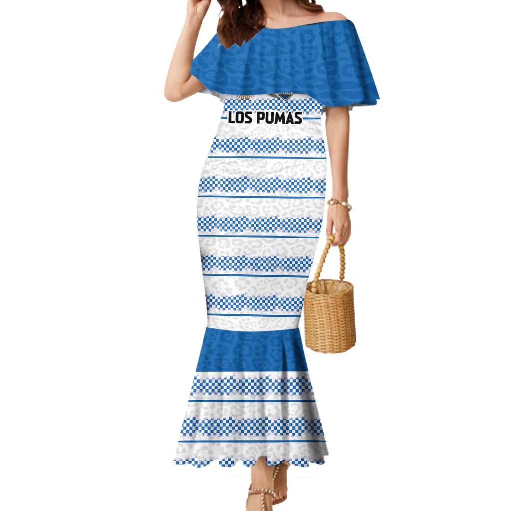 Argentina Rugby Custom Mermaid Dress Los Pumas Jaguar Race Style - Wonder Print Shop