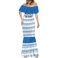 Argentina Rugby Custom Mermaid Dress Los Pumas Jaguar Race Style - Wonder Print Shop
