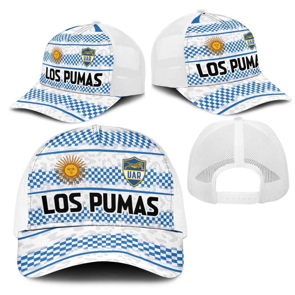 Argentina Rugby Mesh Trucker Cap Los Pumas Jaguar Race Style - Wonder Print Shop