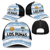 Argentina Rugby Mesh Trucker Cap Los Pumas Jaguar Race Style - Wonder Print Shop