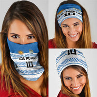 Argentina Rugby Custom Neck Gaiter Los Pumas Jaguar Race Style - Wonder Print Shop